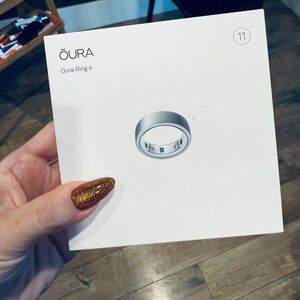 Oura Ring 4 SIZE 11 Brushed Nickle